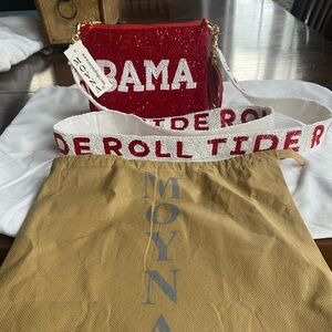 Brand New with Tags Moyna University of Alabama hand beaded purse and Strap.